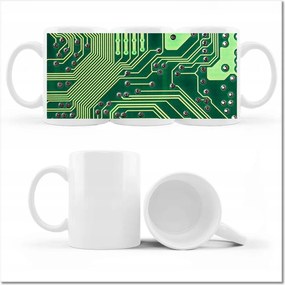 Nyomott mintás bögre Elektro pácolt csempe