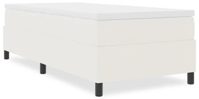 Boxspring Ágy Krém Egyszemélyes Corduroy Szövet