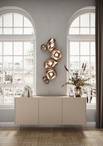 Desin komód 170 cm fém lábakkal - kasmír / nagano tölgy