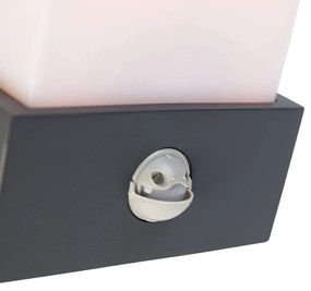 Kültéri fali lámpa sötétszürke IP44 mozgásérzékelővel - Tide