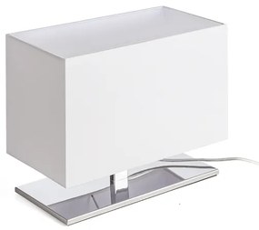 RENDL R11973 PLAZA asztali lámpa, dekoratív fehér króm