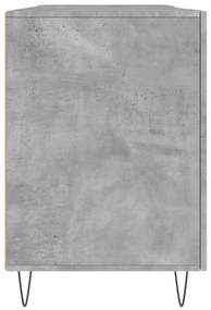 vidaXL betonszürke szerelt fa íróasztal 140 x 50 x 75 cm