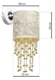 Fali lámpa ALMERIA 1xE27/60W/230V