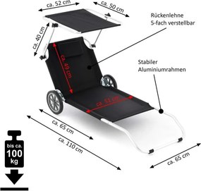 Garthen Strand nyugágy  150 x 60 x 90 cm