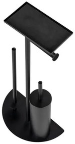 WENKO 26060100 - WC szett COSENZA 32,5x72 cm fekete