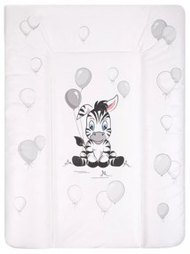 Pelenkázó lap puha New Baby Zebra fehér 70x50