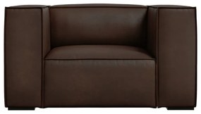 Sötétbarna bőr fotel Madame – Windsor &amp; Co Sofas