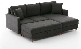 Eva Right Anthracite kinyitható kanapé