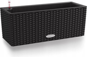 Virágtartó Lechuza Balconera Cottage 50 önöntöző Grafit Fekete