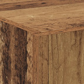 Magas Szekrény Régi Fa 60 x 32 x 153 cm - mérnöki fából készült.