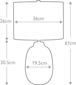 Elstead Lighting GRANGE PARK GRANGE-PARK-TL Asztali lámpa 1x60W/E27