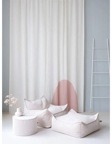 Krémszínű kordbársony gyerek babzsákfotel Square – Wigiwama