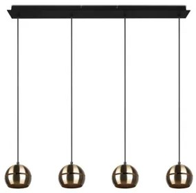 Trio - Csillár zsinóron FLETCHER 4xE14/40W/230V réz