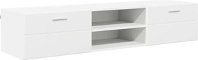 vidaXL Fából Készült Szekrény fiókkal Fehér 150 x 39 x 30 cm Faanyag