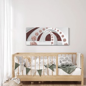 Kép - 3D ívek virágokkal (120x50 cm)
