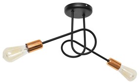 Csillár OXFORD 2xE27/15W/230V fekete