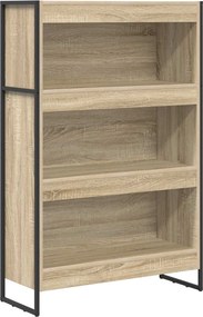 vidaXL Könyvespolc Sonoma 80 x 30 x 155 cm Faanyag