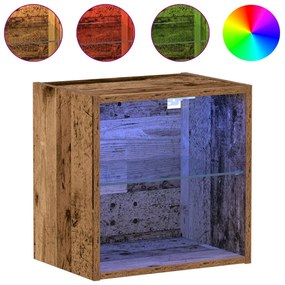 Lebegő Polc Ót Wood 40x28,5x40 cm Mérnöki Fa