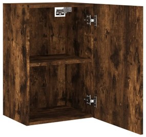 2 db füstös tölgy színű szerelt fa TV-szekrény 40,5x30x60 cm
