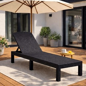 Fotel Ogrodowy ARIZONA Czarny Technorattan