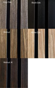 FREJA Akusztikai falpanel 200x60x2,2cm. Walnut JK - Egyedi méretre is levágjuk - 100x60x2,2cm , Walnut JK