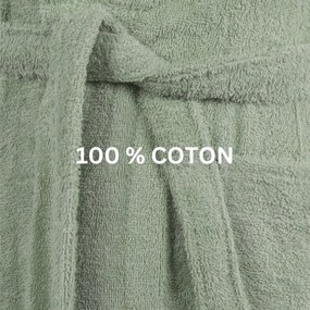 Sötétszürke pamut fürdőköpeny XXL Lindu – Tiseco Home Studio