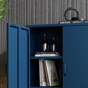 Szafka z półkami VITO, 800 x 1015 x 400 mm, Modern: granatowa