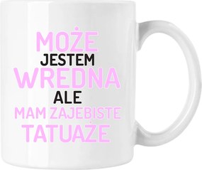 Bögre Tetoválás Vicces Gonosz Fehér 330ml