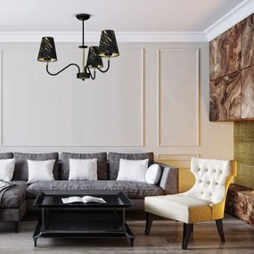 Csillár rúdon HERMES 3xE27/60W/230V