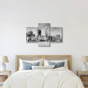 Kép - Kávé művészeti város (90x60 cm)