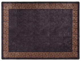 fekete-arany mosható csúszásgátló szőnyeg 400 x 300 cm