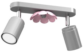 Spotlámpa FLOWER 2xGU10/8W/230V matt króm