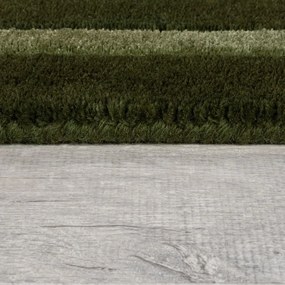 Sötétzöld kézi szövésű gyapjú szőnyeg 200x290 cm Gatsby – Flair Rugs
