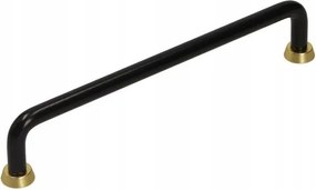 Bútorfogantyú US18 L31- G33 160 mm matt fekete arany