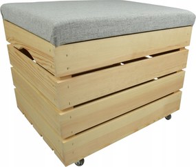 Fenyő Puff Láda Fa Láda Tároló