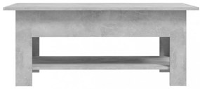 betonszürke szerelt fa dohányzóasztal 102 x 55 x 42 cm