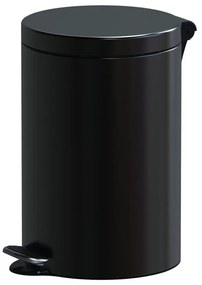 Léptetős szemetes, 12 l, fekete