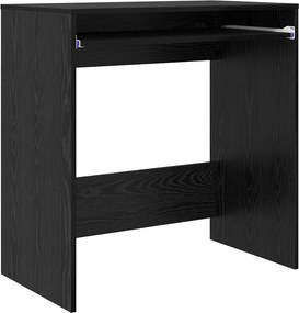 vidaXL Asztal fiókkal tárolóval Fekete tölgy 77,5 x 43 x 79 cm Faanyag