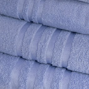 Kék frottír pamut törölköző 30x50 cm Simple – Casa Selección