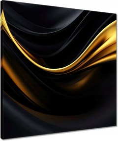 Vászonkép 50x50 Selyem arany szalag