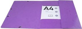 Gumis mappa, karton, A4, EXACOMPTA Iderama, lila (EX55826E)