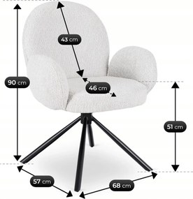 MUSSO forgószék, szürke