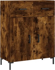 vidaXL füstös tölgy színű szerelt fa tálalószekrény 69,5 x 34 x 90 cm
