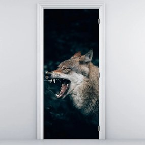Fotótapéta ajtóra - Farkas (95x205cm)