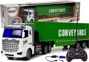 Conveyance Távirányítós Zöld Kamion Teherautó
