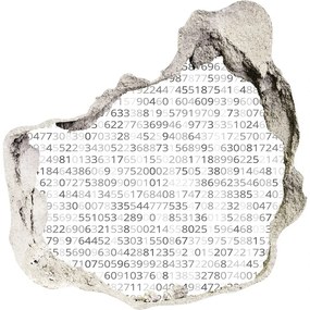 3d lyuk fal dekoráció Bináris kód nd-p-83956134