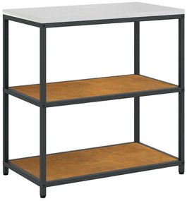 Konyhai Tároló Készlet polcokkal 3 pcs Rozsdás 240 x 50 x 92 cm