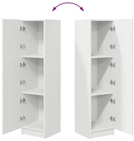 Fehér Oldalnézet Fehér MDF Fa Közepes Fehér oldalnézet