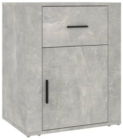 Betonszürke szerelt fa éjjeliszekrény 50 x 36 x 60 cm