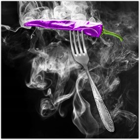 Poszterek 140x140 Lila paprika